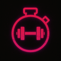 NEON Workout Timer iOS app — reps, sets, and custom rest periods